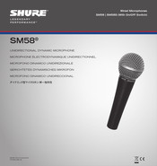 Shure SM58S Mode D'emploi