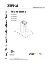 Zephyr Milano Island Guide D'utilisation, D'entretien Et D'installation