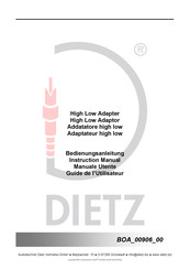 Dietz BOA 00906 00 Guide De L'utilisateur