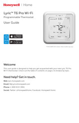 Honeywell Z-Wave Pro T6 Guide De L'utilisateur