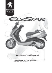 Peugeot Motorcycles Elystar ADV 4 Temps 2003 Notice D'utilisation