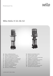 Wilo Helix V 1005 Notice De Montage Et De Mise En Service