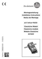 Ifm AC5222 Notice De Montage