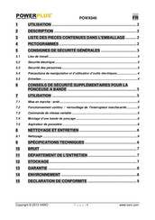 Powerplus POWX046 Mode D'emploi