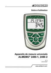 Ahlborn ALMEMO 2490-1 Notice D'utilisation