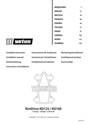 Vetus THRUSTER RimDrive RD160 Instructions D'installation