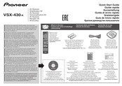 Pioneer VSX-430-K Guide Rapide