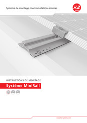 K2 Systems MiniRail Mode D'emploi