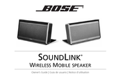 Bose SoundLink Notice D'utilisation