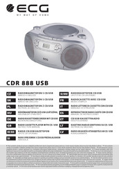 ECG CDR 888 USB Mode D'emploi