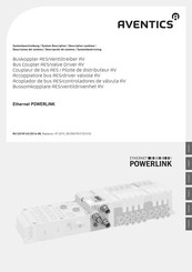 Aventics Ethernet POWERLINK Description Du Système Et Notice D'emploi