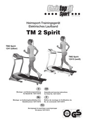 Christopeit Sport TM 2 Spirit Notice De Montage Et D'utilisation