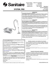 Sanitaire SP6900 Série Guide Du Propriétaire