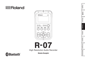 Roland R-07 Mode D'emploi