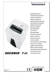 HSM SECURIO P44 Notice D'utilisation