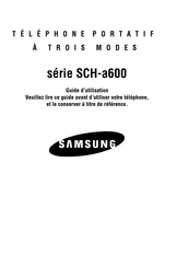Samsung SCH-a600 Série Guide D'utilisation