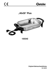 Bartscher 40x30 Plus 150342 Mode D'emploi