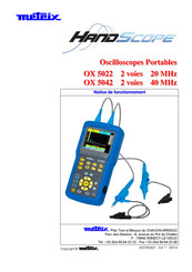 Metrix HANDSCOPE OX 5042 Notice De Fonctionnement