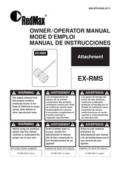 RedMax EX-RMS Mode D'emploi