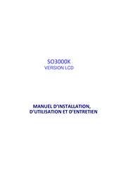 KRUPPS SO3000K Manuel D'installation, D'utilisation Et D'entretien