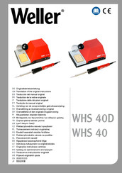 Weller WHS 40D Traduction De La Notice Originale