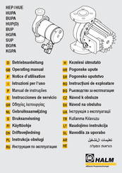 Halm HUP Notice D'utilisation