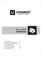 VONROC WC502AC Traduction De La Notice Originale