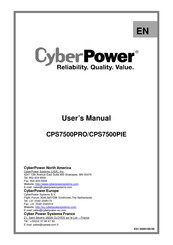 CyberPower CPS7500PIE Manuel D'utilisation