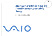 Sony VAIO PCG-Z600HEK Manuel D'utilisation