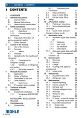 MAHLE ACX150 Manuel D'utilisation
