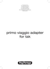 Peg-Perego primo viaggio adapter for tak Notice D'emploi