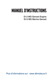 Volvo Penta D12 MG Manuel D'instructions