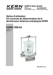 KERN YDB-03 Notice D'utilisation
