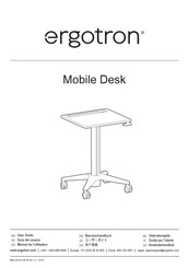 Ergotron Mobile Desk Manuel De L'utilisateur