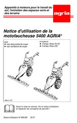 Agria 5400 Notice D'utilisation