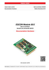 Maxon Motor ESCON 50/5 Manuel D'utilisation Et Documentation