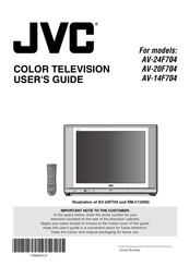 JVC AV-14F704 Manuel D'instructions