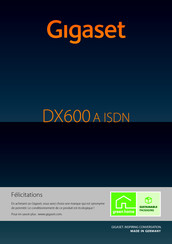Gigaset DX600A ISDN Mode D'emploi