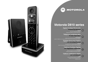 Motorola D810 Série Mode D'emploi