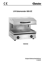 Bartscher Lift-Salamander 600-2Z Mode D'emploi
