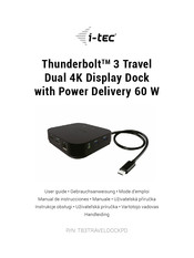 i-tec Thunderbolt 3 Travel Dual 4K Display Dock Mode D'emploi