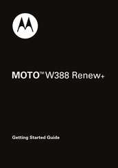 Motorola MOTO W388 Renew+ Guide De Démarrage