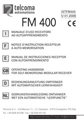 Telcoma Automations FM 400 Notice D'instruction