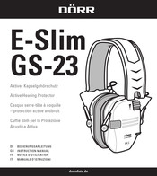 Dörr E-Slim GS-23 Notice D'utilisation