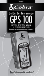 Cobra GPS 100 Guide De Démarrage