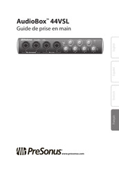 PRESONUS AudioBox 22VSL Guide De Prise En Main