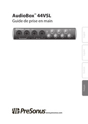 PRESONUS AudioBox 44VSL Guide De Prise En Main