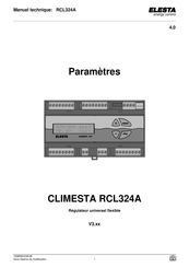 Elesta CLIMESTA RCL324A Manuel Technique