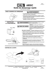 ICS 680GC Guide De Démarrage Rapide