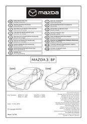 Mazda BDEL-V1-360 Instructions De Montage
